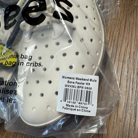 Joybees Weekend Mule Modern Women's Sz 8 Slip-On comfort Shoes Bone Pewter - Picture 6 of 7